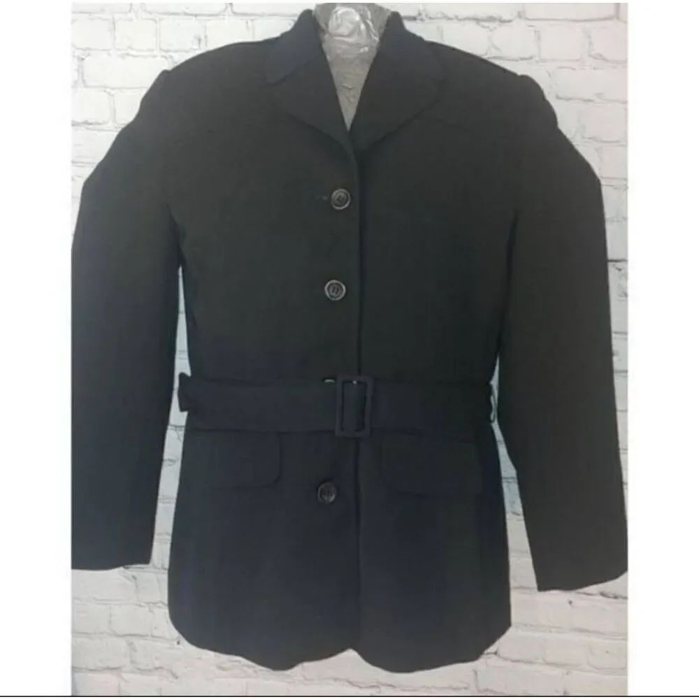 Flair Sport VINTAGE Women's Size 14 Black 100% Polyester Blazer.